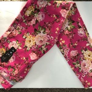Y & F Pants Floral Stretch Skinny Cottagecore